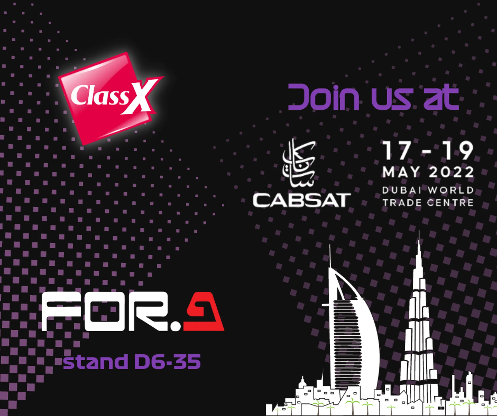 ClassX and For-A at Cabsat 2022
